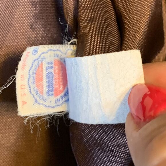 Vintage 70s Kirkland Hall Midi Skirt Suit Short Blazer Sz 14 Brown Paisley Retro - Picture 12 of 12